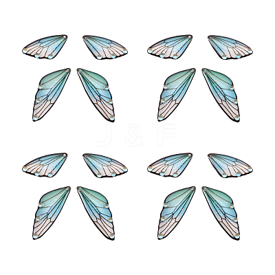 Transparent Resin Crystal AB Rhinestone Pendants Set RESI-TAC0002-46C-1