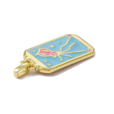 Alloy Enamel Pendants ENAM-D042-01J-1
