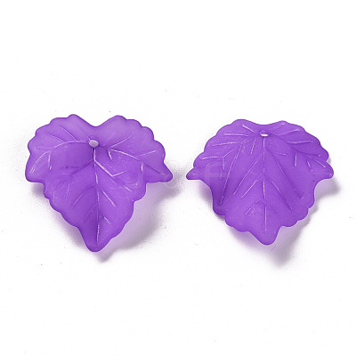 Autumn Theme Transparent Frosted Acrylic Pendants PAF002Y-8-1