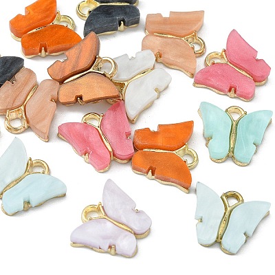 15Pcs Acrylic Charms MACR-YW0002-12KCG-1