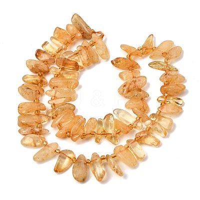 Heated Natural Citrine Beads Strands LS-GG-CBADF20-A10-1