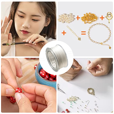 1 Box Flat Elastic Crystal String EW-DJ0001-04D-1