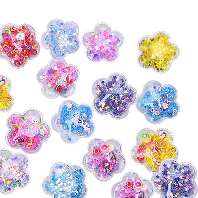 Plastic with Resin and Polymer Clay Accessories RESI-CJC0007-37-1