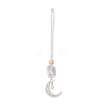 Moon 201 Stainless Steel Pendant Decorations HJEW-JM00958-03-1