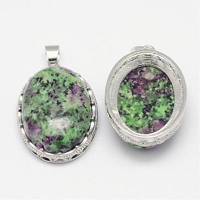 Natural Ruby in Zoisite Pendants G-D851-31-1