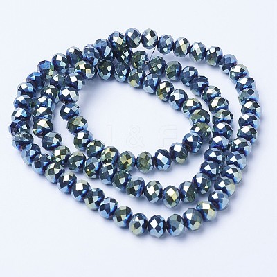 Electroplate Transparent Glass Beads Strands LS-EGLA-A034-T2mm-UA09-1