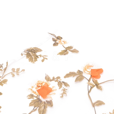Polyester Organza Fabric DIY-WH0259-91C-1
