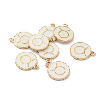 (Defective Closeout Sale: Yellowing) Alloy Enamel Pendants ENAM-XCP0001-38A-1