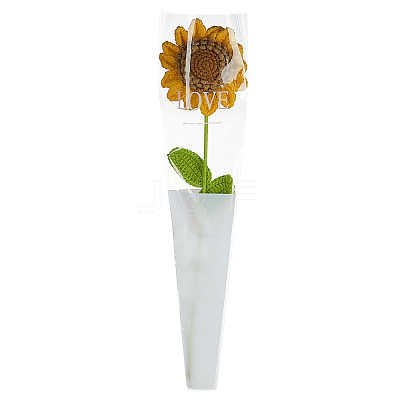 Woolen Yarn Artificial Flower AJEW-WH0314-592-1
