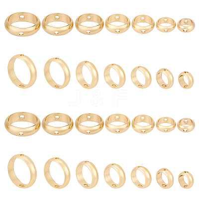 28Pcs 7 Style Brass Bead Frame KK-PH0005-07-1