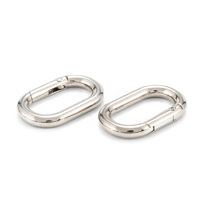 Zinc Alloy Spring Gate Rings PALLOY-L233-07C-P-1