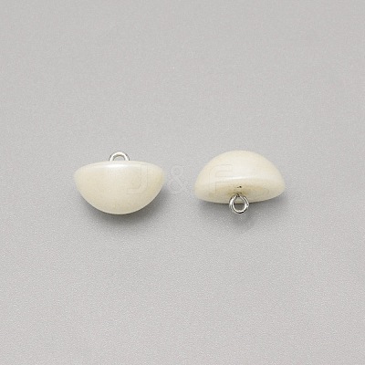 1-Hole Plastic Buttons LS-BUTT-WH0022-06H-1