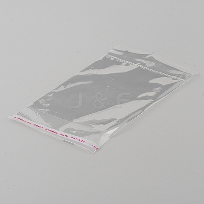 Rectangle OPP Cellophane Bags with Hanging Hole OPP-WH0011-03A-1