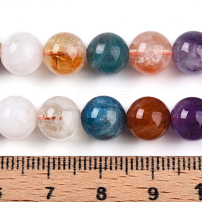 Natural Mixed Stone Beads Strands G-T140-8mm-15-1