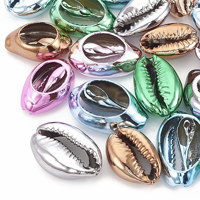 Electroplated Sea Shell Beads SSHEL-S258-06-1