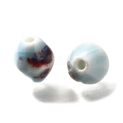 Vintage Style Glazed Ceramic Porcelain Beads PORC-H013-01-01-1
