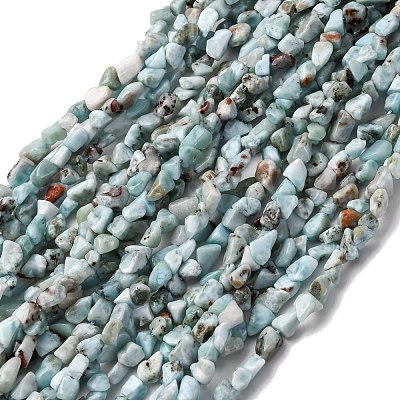 Natural Larimar Beads Strands G-I389-A18-1