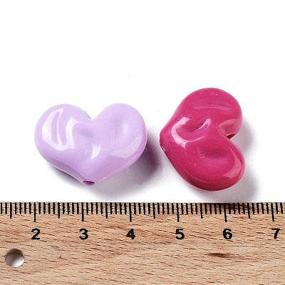 Opaque Acrylic Beads X-OACR-Z013-33-1
