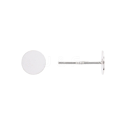 925 Sterling Silver Stud Earring Findings X-STER-T002-201S-1