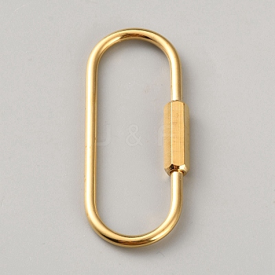 Brass Locking Carabiner KK-WH0001-33B-1