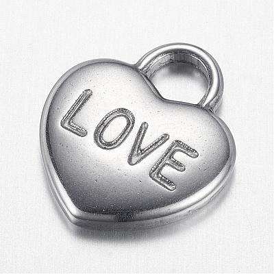 Non-Tarnish 304 Stainless Steel Pendants STAS-G108-25-1