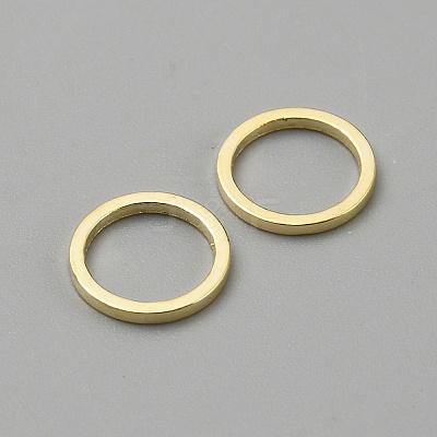 Brass Linking Rings KK-WH0056-75D-G-1