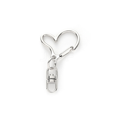 Heart Alloy Swivel Clasps HEAR-PW0001-157D-1