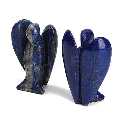 Natural Lapis Lazuli Carved Angel Figurines G-O200-03J-03-1