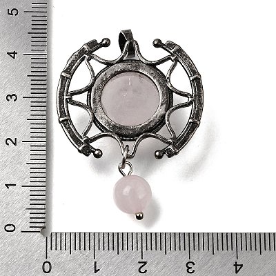 Natural Rose Quartz Pendants GG-CBA7610-03AS-06-1