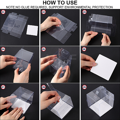 Clear Plastic Tall Cake Boxes CON-WH0001-22B-1