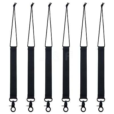 6Pcs Imitation Nylon with Alloy Ski Board Strap AJEW-HS0001-36-1