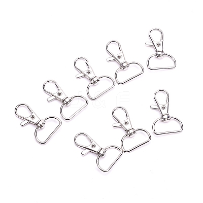 Zinc Alloy Swivel Lobster Claw Clasps PALLOY-YW0001-02P-1