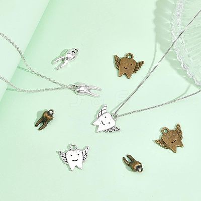 80Pcs 4 Style Alloy Pendants FIND-CA0006-59-1