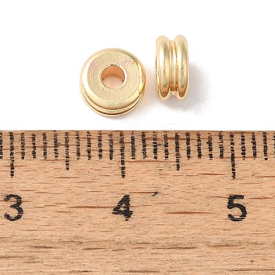Rack Plating European Brass Beads KK-K381-19G-02-1