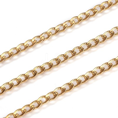 Ion Plating(IP) 304 Stainless Steel Twisted Chain Curb Chains CHS-H007-29G-1