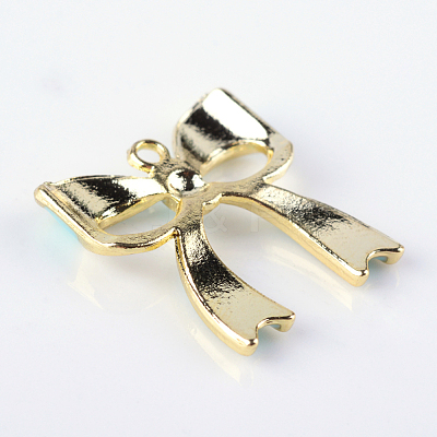 Bowknot Alloy Enamel Pendants ENAM-Q033-22A-1