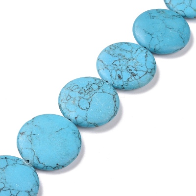 Synthetic Turquoise Beads Strands G-P469-06-1