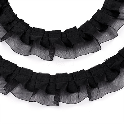 2-Layer Pleated Satin Organza Ribbons PJ-TAC0004-02F-1