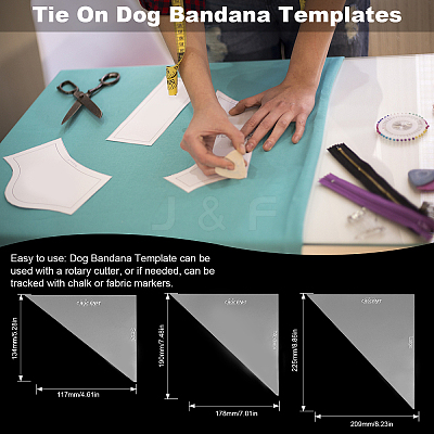 Acrylic Quilting Rulers DIY-WH0034-84C-1