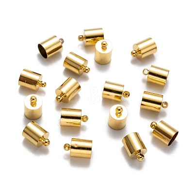 Brass Cord Ends KK-D219-12x8-G-1