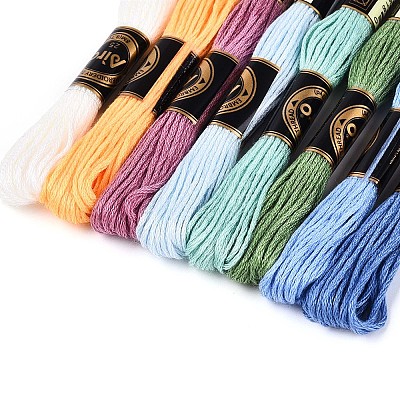 8 Skeins 8 Colors Polyester Sewing Thread OCOR-WH20074-09E-1