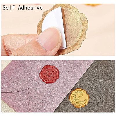 Adhesive Wax Seal Stickers DIY-CP0010-69E-1