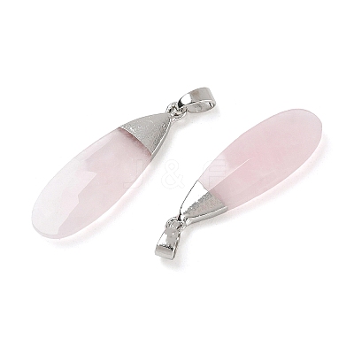 Natural Rose Quartz Pendants GG-CBA9F30-03P-07-1