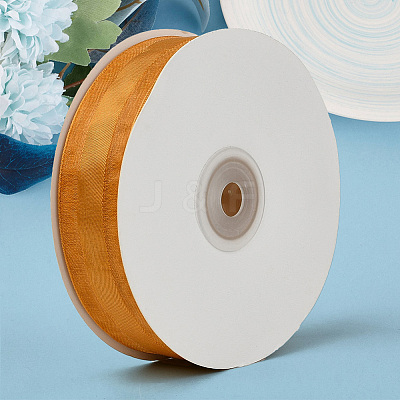 1Roll Solid Color Organza Ribbons ORIB-CY0001-02G-1