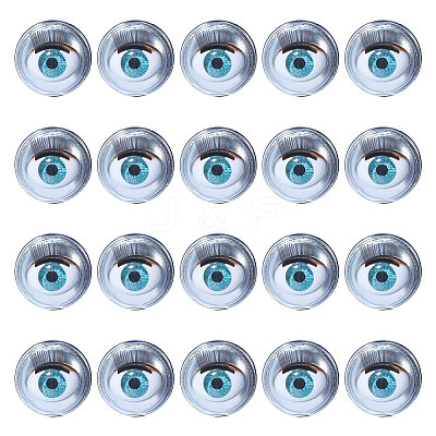10 Pairs Iron & Plastic Blinkable Craft Eye DIY-GL0005-20A-1