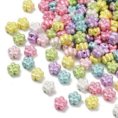 Opaque Acrylic Imitation Pearl Beads OACR-B031-57-1