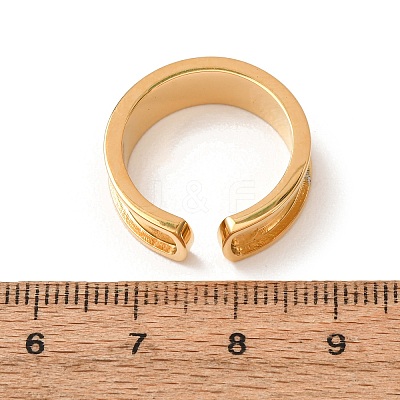 304 Stainless Steel Cuff Open Rings SA-CBACA70-01A-G-1