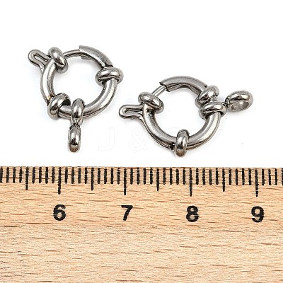 304 Stainless Steel Spring Ring Clasps STAS-B095-02P-01-1