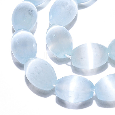 Dyed Natural Selenite Beads Strands G-T138-232D-1