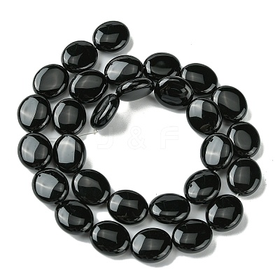 Natural Black Onyx(Dyed & Heated) Beads Strands G-K365-B12-02-1